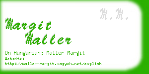 margit maller business card